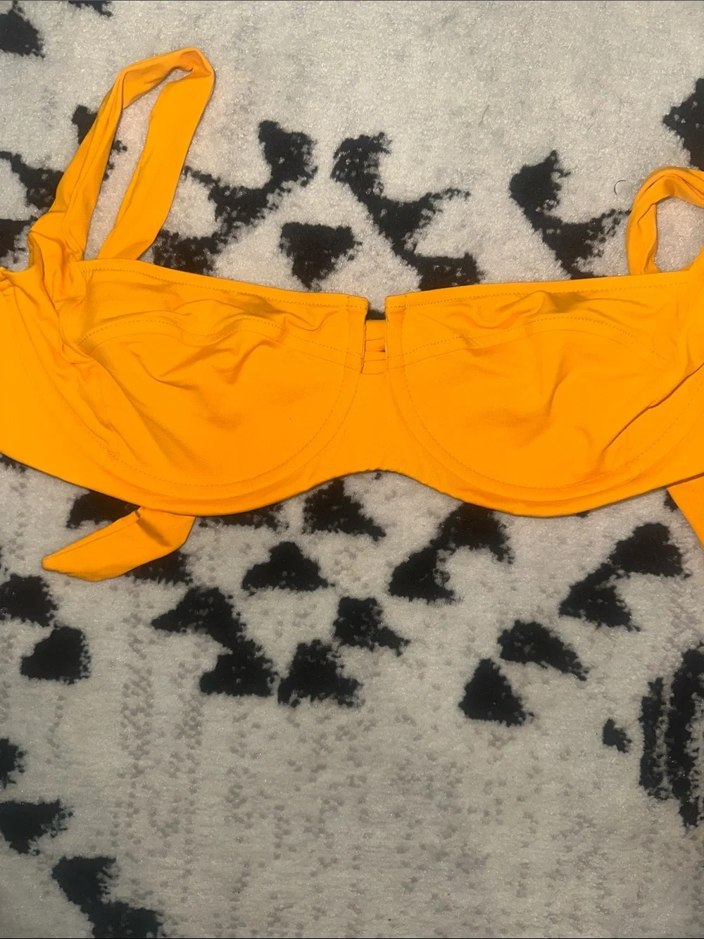 l*space Yellow Underwire Bikini Top